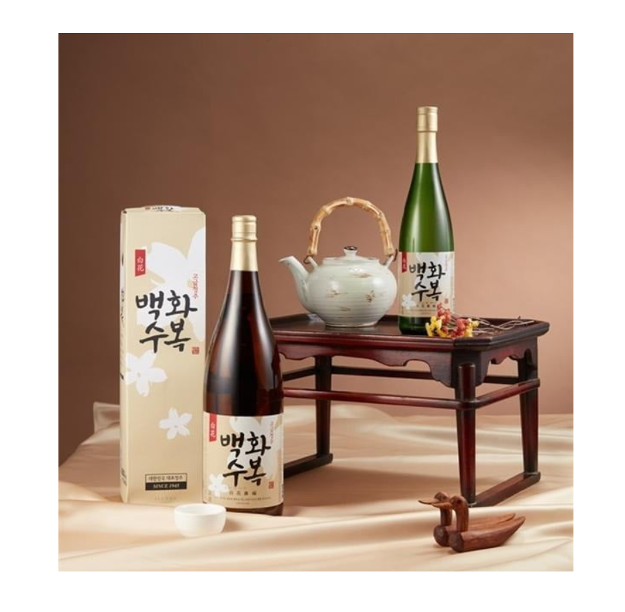 [Lotte] Korean Rice Wine Sake Baekhwaseobok  1.8L / 13% 백화수복