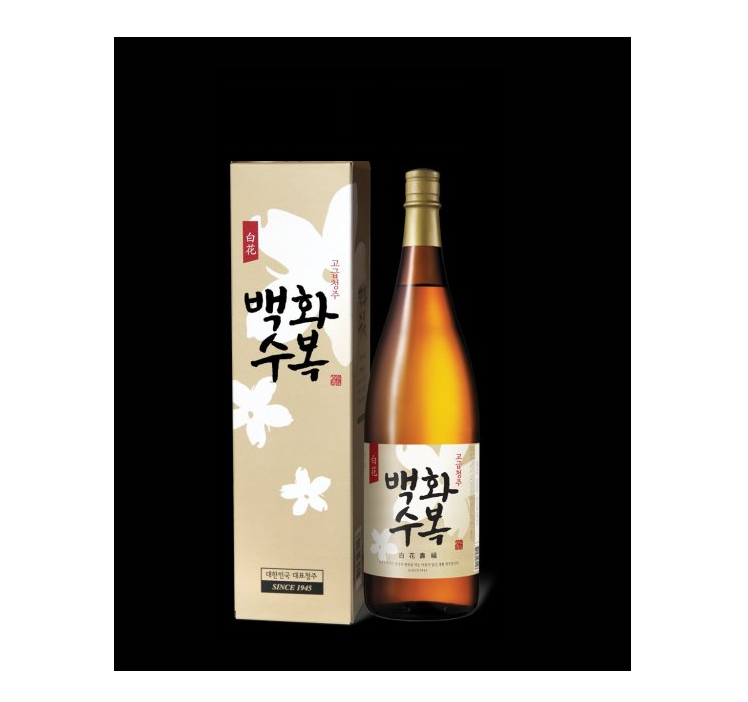 [Lotte] Korean Rice Wine Sake Baekhwaseobok  1.8L / 13% 백화수복