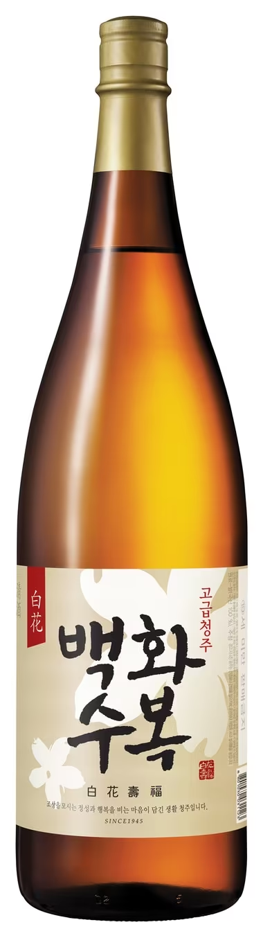 [Lotte] Korean Rice Wine Sake Baekhwaseobok  1.8L / 13% 백화수복