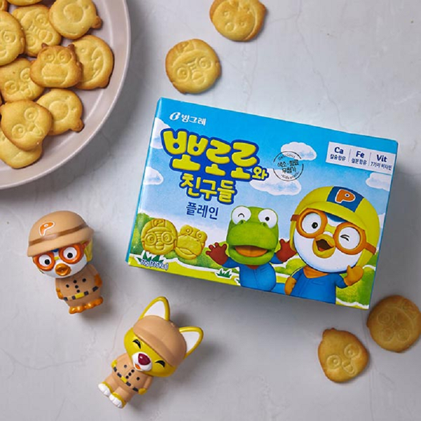 [Binggre] Pororo Biscuit for Kids 65g 빙그레 뽀로로와 친구들