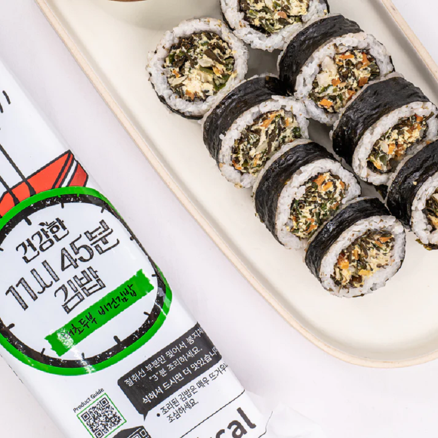 [Bokmansa] Vegan Gimbap (Gochujang Bibim/Japchae/Seaweed Tofu/Burdock Tofu) 220g 복만사 비건 김밥 (고추장 비빔/잡채/해초 두부/우엉 두부)