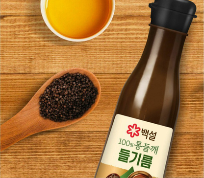 [CJ Beksul] Perilla Oil 160ml 백설  통들깨 들기름