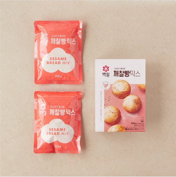 [CJ Beksul] Sesame Glutinous Bread Mix 500g 백설 깨찰빵 믹스