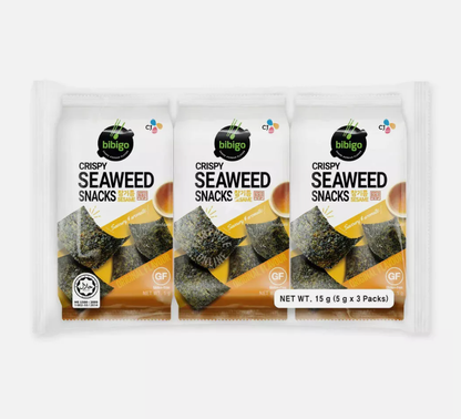 [CJ Bibigo] Crispy Seaweed Snacks (BBQ/Sesame/Wasabi) 5gx3  비비고 스낵김