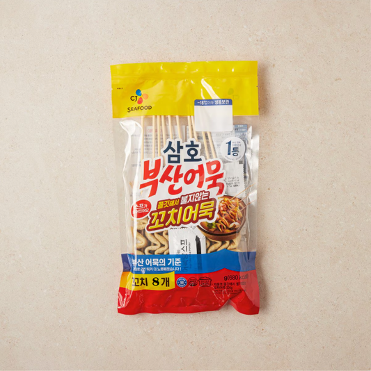 [CJ Foods] Authentic K-Street Food Eomuk Kkochi 8pcs 240g 삼호 부산어묵