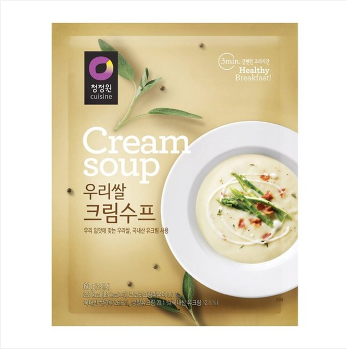 [CJW] Healthy Powdered Rice Cream Soup & Porridge 60g 청정원 분말죽/분말수프