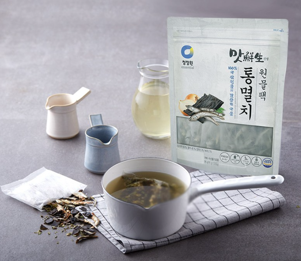 [CJW] Whole Anchovy Pack for Broth 75g (청정원 맛선생 통멸치 원물팩)