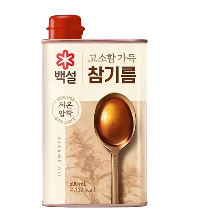 [CJ Beksul] Premium Sesame Oil 110ml/500ml 백설 고소함가득참기름