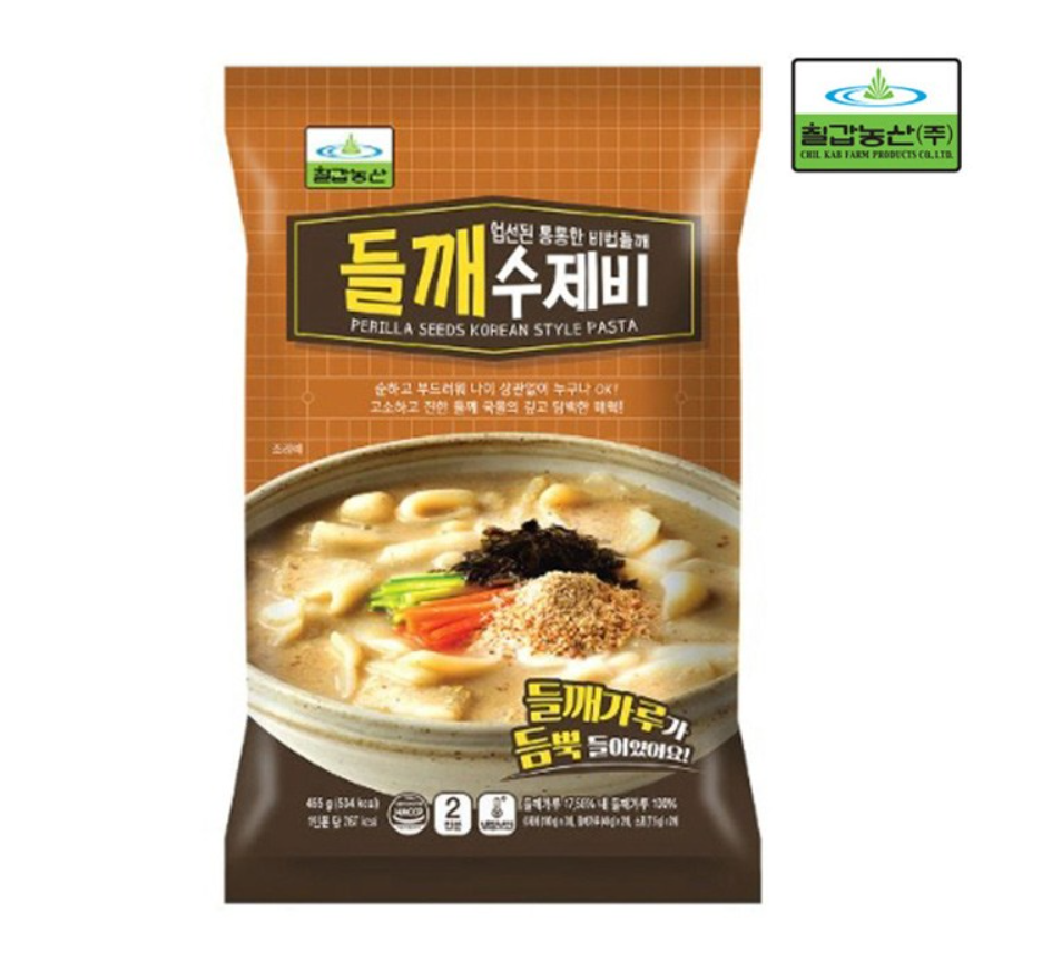 [Chilgap Nongsan] Perilla Handmade Sujebi / Kalguksu / Nurungji Soup (베스트쇼핑 칠갑농산 들깨 수제비, 칼국수, 누룽지탕)