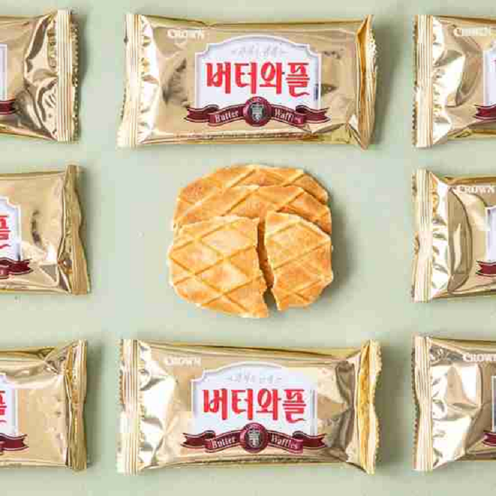 [Crown] Butter Waffle Biscuit 135g 크라운 버터와플