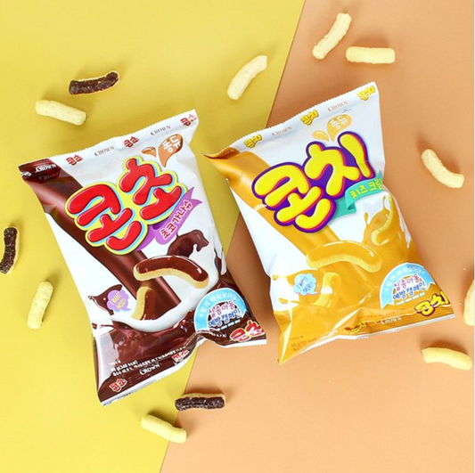 [Crown] Corn Cho Snack (Cheese & Ganache Choco) 66g 크라운 콘초 콘치