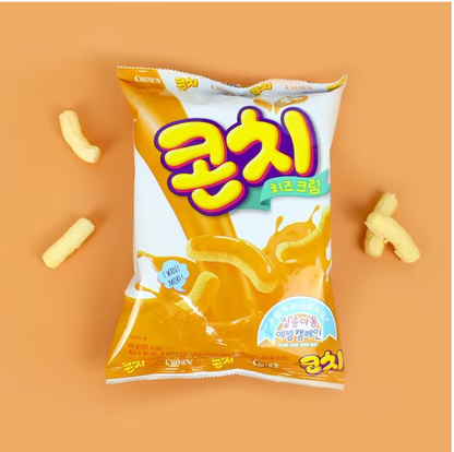 [Crown] Corn Cho Snack (Cheese & Ganache Choco) 66g 크라운 콘초 콘치