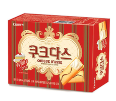 [Crown] Couque D'asse White Torte Cookies 77g/128g  크라운 쿠크다스 화이트토르테