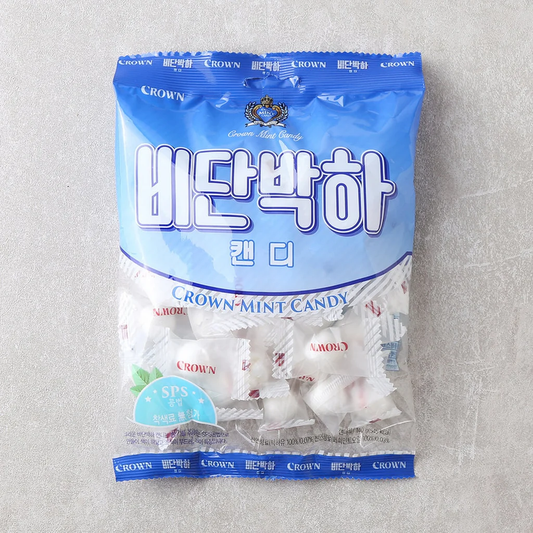 [Crown] Mint Candy 140g 비단박하사탕