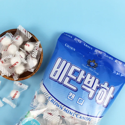 [Crown] Mint Candy 140g 비단박하사탕