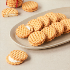 [Crown] Waffle Sandwich Biscuits 87g 크라운 국희 와플샌드