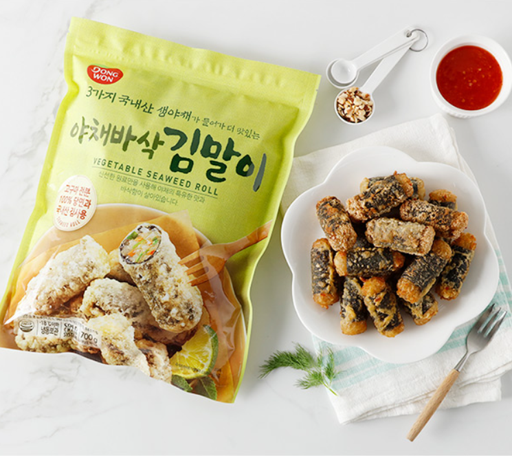 [Dongwon] Fried Seaweed Roll (Vegetable / Spicy) 700g   [동원] 김말이