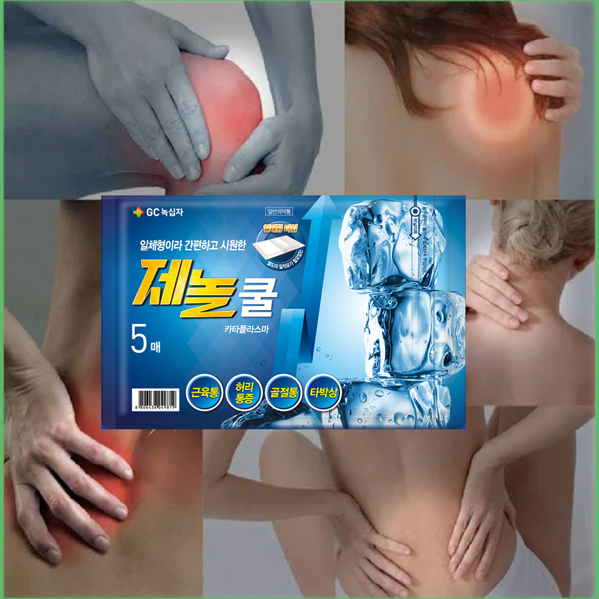 [Greencrosswb] Korea Muscle Joint Pain Relief Plaster Zenol Cool / Warm 5pcs| GC녹십자 제놀