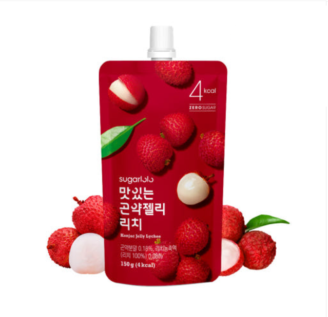 [GS25] Sugarlolo Konjac Jelly Lychee/Green Grape/Peach/Apple/Mango/Pomegranate/Yogurt 150g 슈가로로 곤약젤리