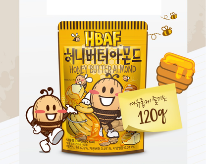 [HBAF] Almond Seasoned Snack 120g  본사직영 시즈닝 아몬드