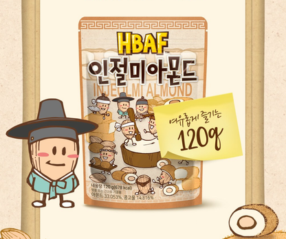 [HBAF] Almond Seasoned Snack 120g  본사직영 시즈닝 아몬드