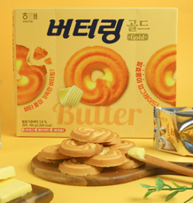 [Haitai] Butter Ring Gold Cookies 194g  해태 버터링 골드