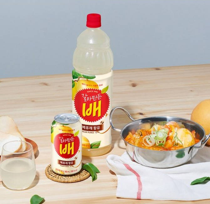 [Haitai] Crushed Pear Juice 238ml / 1.5L  해태 갈아만든 배 캔