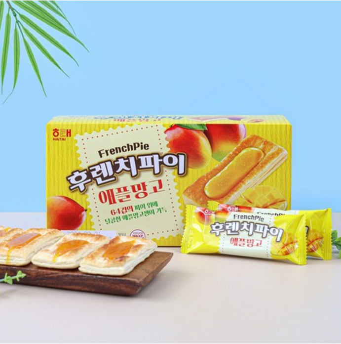 [Haitai] French Pie Pastry (Strawberry, Apple, Mango) 192g 해태 후렌치파이