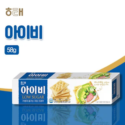 [Haitai] Ivy Low Sugar Cracker 58g 해태 아이비