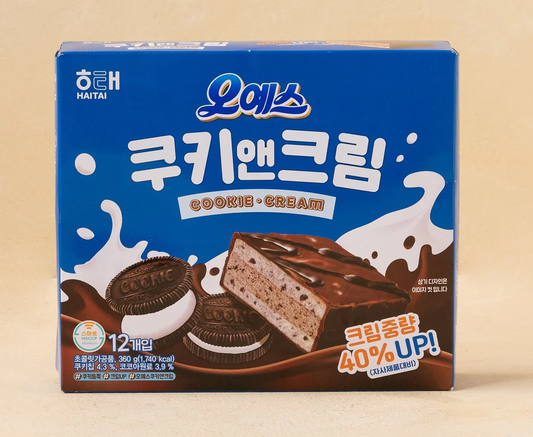 [Haitai] Oh-Yes Cookie & Cream Pie 360g 해태 오예스쿠키앤크림