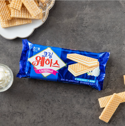 [Haitai] Wafer Biscuit (Cream /  Strawberry) 50g 해태 웨하스  딸기,크림