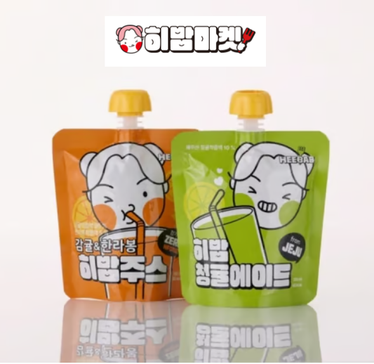 [Heebab] Jeju Hallabong Juice/Green Tangerine 180mlx2packs  한라봉주스/제주산 청귤