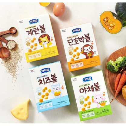 [Ildong Foodis] Baby YumYum Quinoa Ball Cookie 60g 아이얌 볼 쿠키