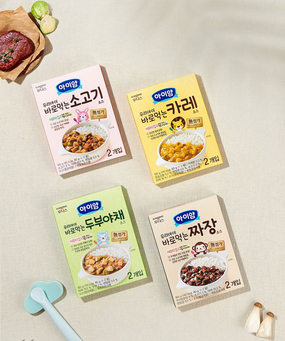 [Ildong Foodis] Kids YumYum Ready-to-Eat Meal 80gx2P 아이얌 바로먹는