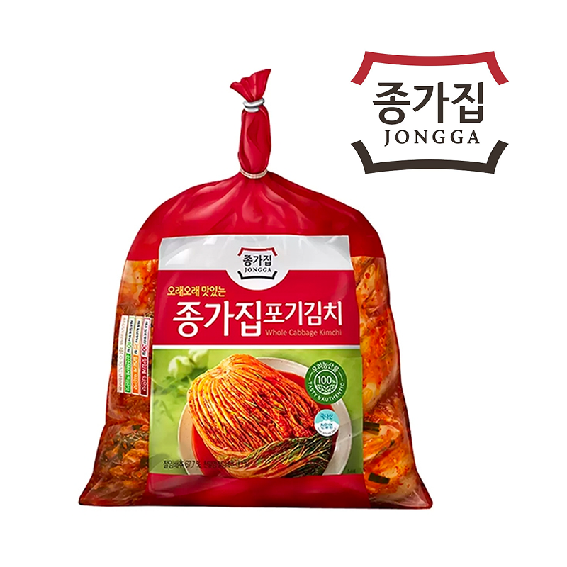 [Jongga] Fermented Napa Cabbage Poggi Kimchi (Whole) 3kg/5kg  종가 포기김치