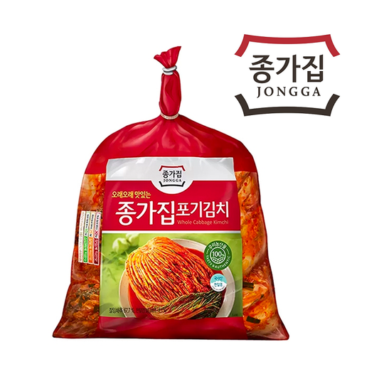 [Jongga] Fermented Napa Cabbage Poggi Kimchi (Whole) 3kg/5kg  종가 포기김치