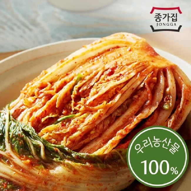 [Jongga] Fermented Napa Cabbage Poggi Kimchi (Whole) 3kg/5kg  종가 포기김치