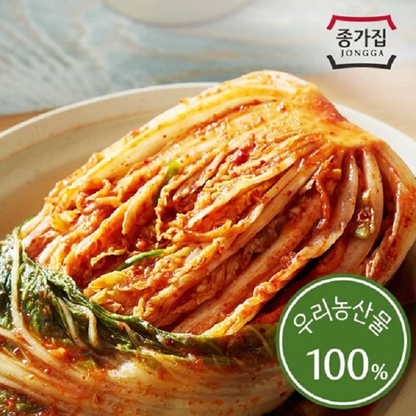 [Jongga] Fermented Napa Cabbage Poggi Kimchi (Whole) 3kg/5kg  종가 포기김치