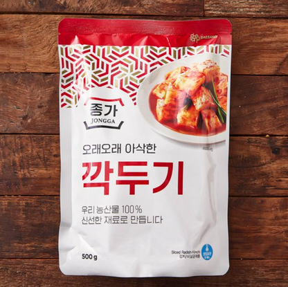 [Jongga] Kaktugi Cut Radish Kimchi 500g 종가집 깍두기