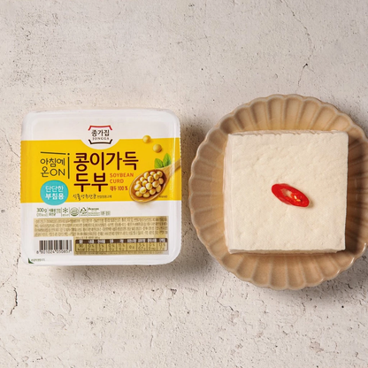 [Jongga] Soy-Rich Tofu for Pan-Frying (300g)  (종가집) 콩이가득두부 부침용