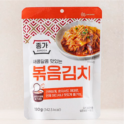 [Jongga] Stir-fried Kimchi 190g 종가 볶음김치