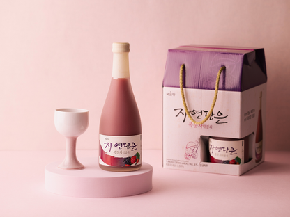 [Kooksoondang] Raspberry Rice Wine 360ml 자연담은복분자막걸리