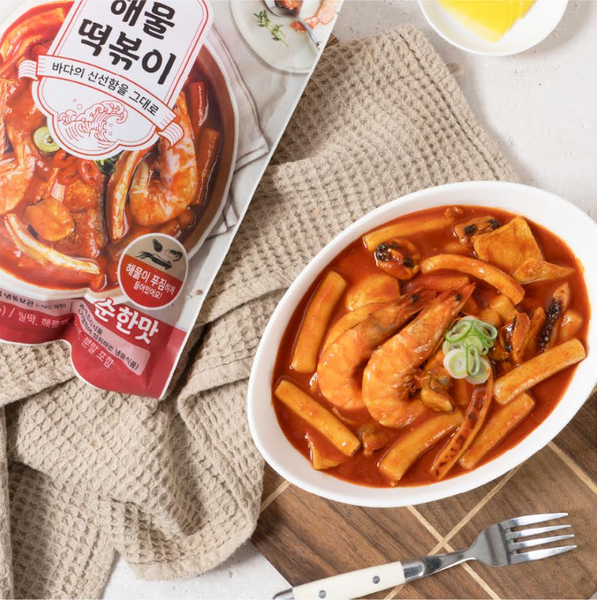 Eobu Baekseo Seafood DDUKBOKI Mild 570g 어부백서 해물떡볶이