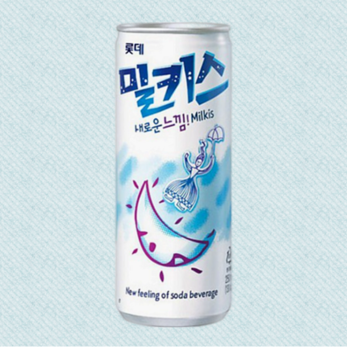 [Lotte] Milkis Drink Yogurt, Strawberry & Melon 250ml 밀키스