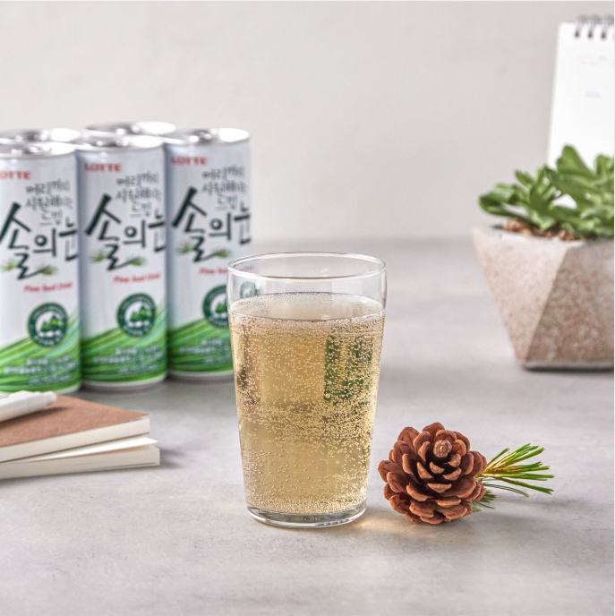 [Lotte] Pine Bud Drink 240ml  롯데 솔의눈 (캔)