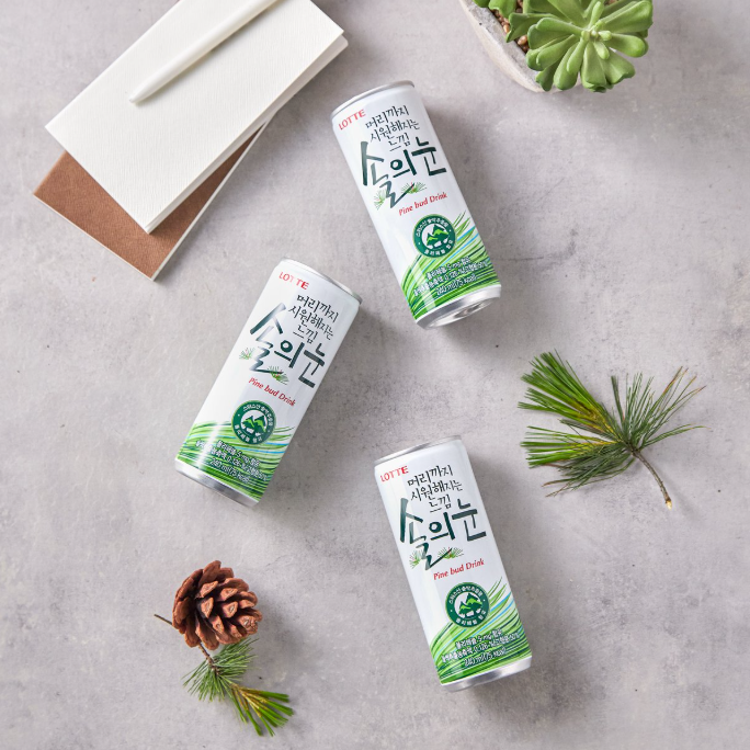 [Lotte] Pine Bud Drink 240ml  롯데 솔의눈 (캔)