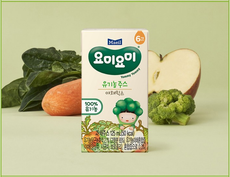 [Maeil] Organic Vegetable Fruit Juice (Veg,Carrot,Apple) 125ml x 4 packs 요미요미 유기농 주스