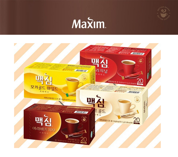 [Maxim] Instant Coffee Mix (Mocha,Original,Arabica,White) 11.8gx20T  맥심  커피