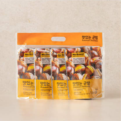 [No Brand] Roasted Chestnut Snack 100gx4  노브랜드 군밤 100g*4입