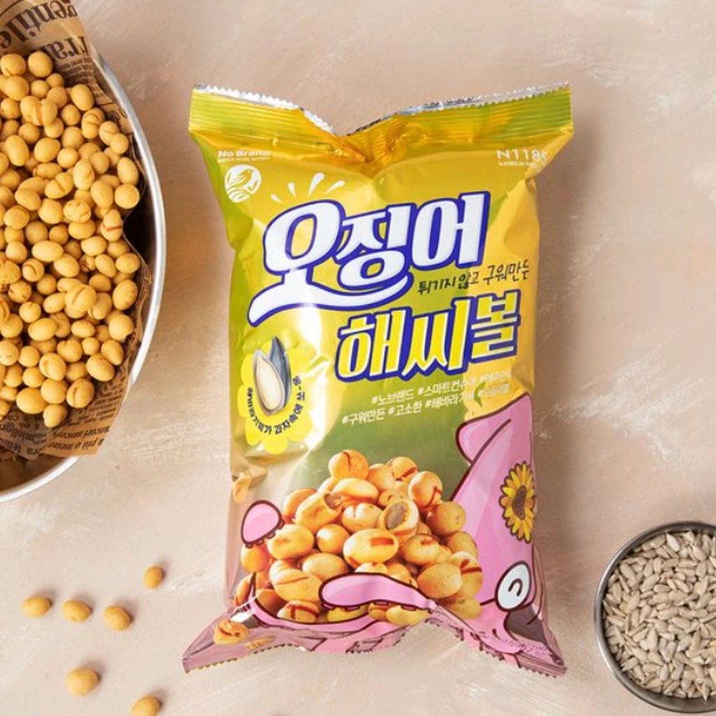 [No Brand] Squid Sunflower Seed Ball 270g 노브랜드 오징어해씨볼